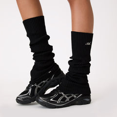 Kith Women Script Logo Leg Warmer - Black | Kith Black