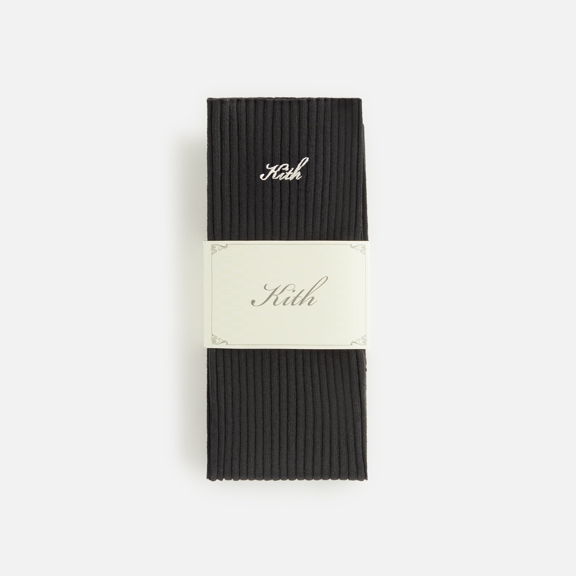 Kith Women Script Logo Leg Warmer - Black | Kith Black