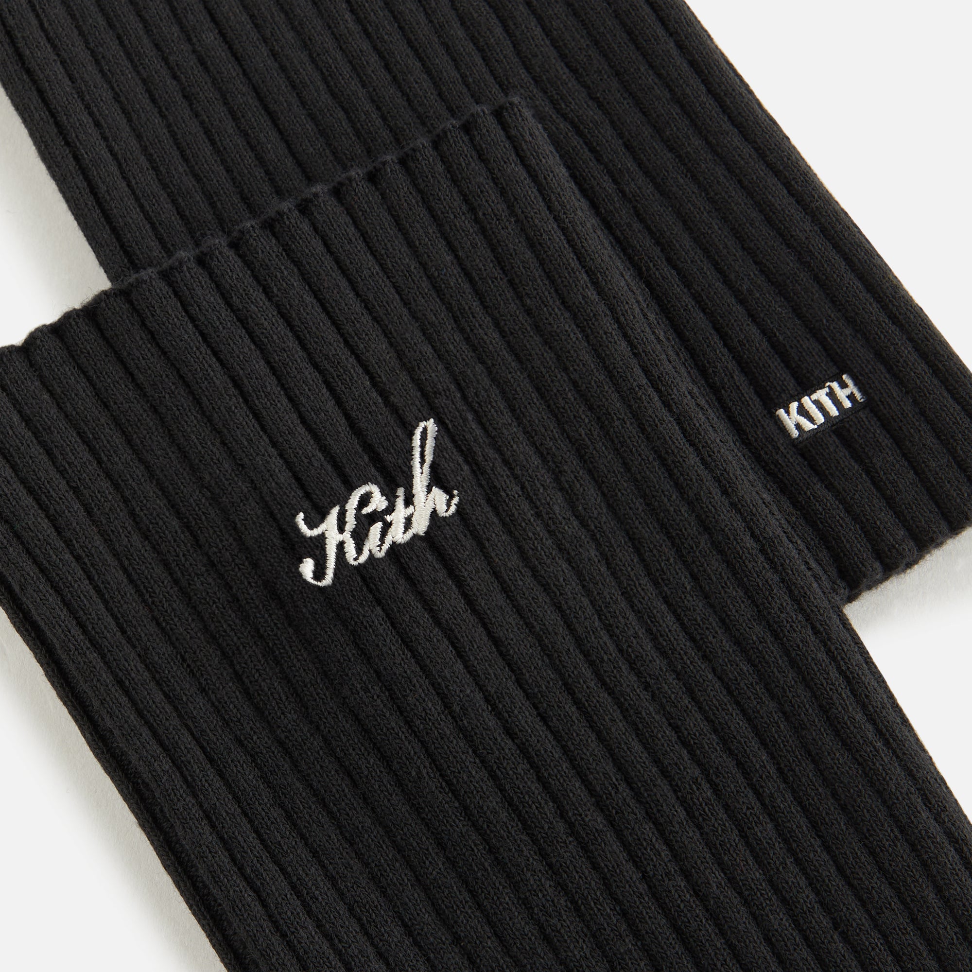 Kith Women Script Logo Leg Warmer - Black | Kith Black