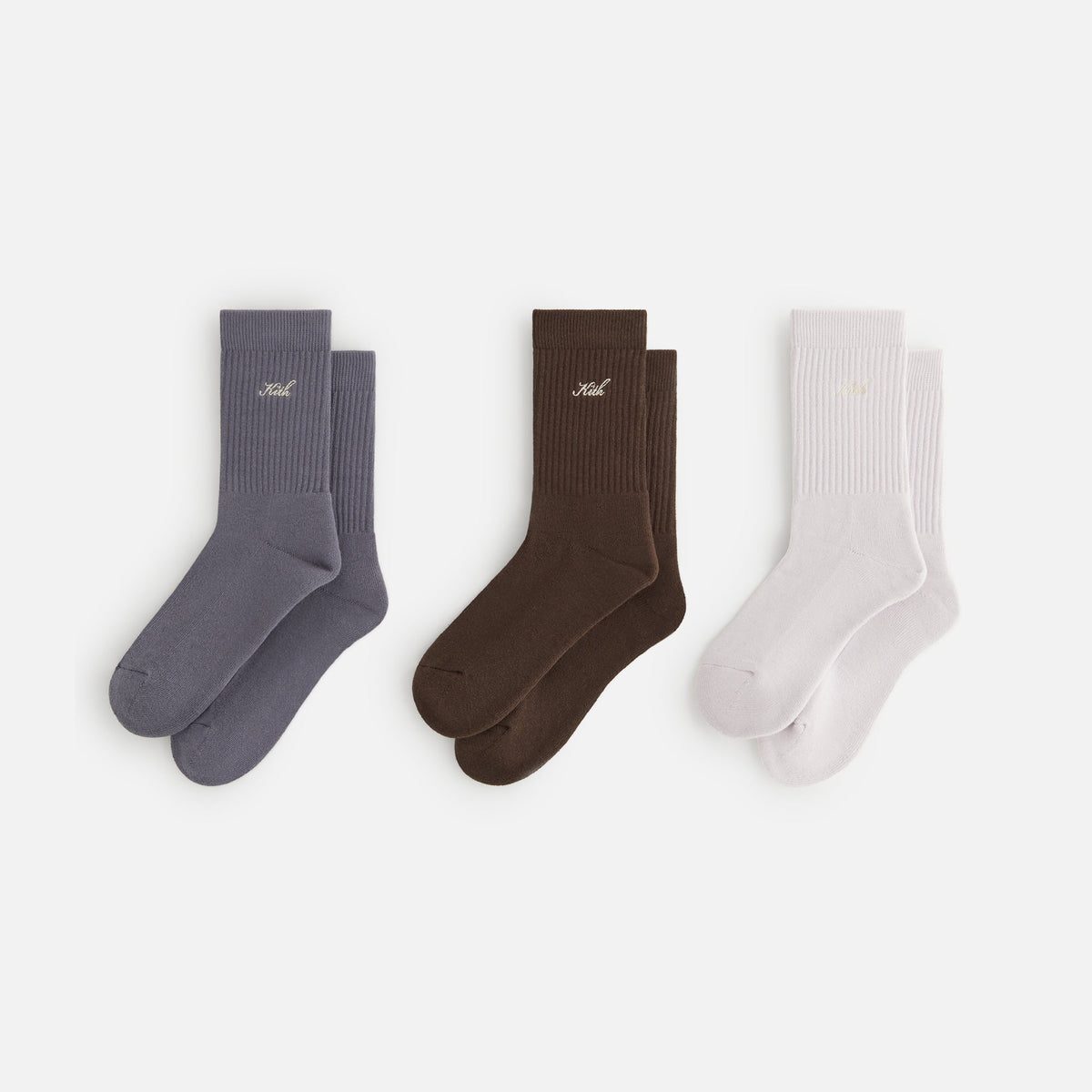 Kith Women Script Classic Crew Socks 3-Pack - Multi | Kith Multi