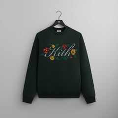 Kith Floral Script Nelson Crewneck - Stadium | Kith Stadium
