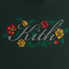 Kith Floral Script Nelson Crewneck - Stadium | Kith Stadium