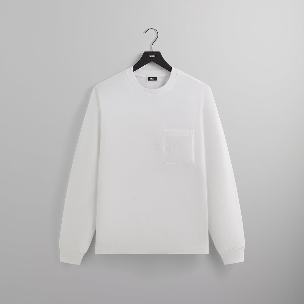 Kith Long Sleeve Quinn Tee - White | Kith White