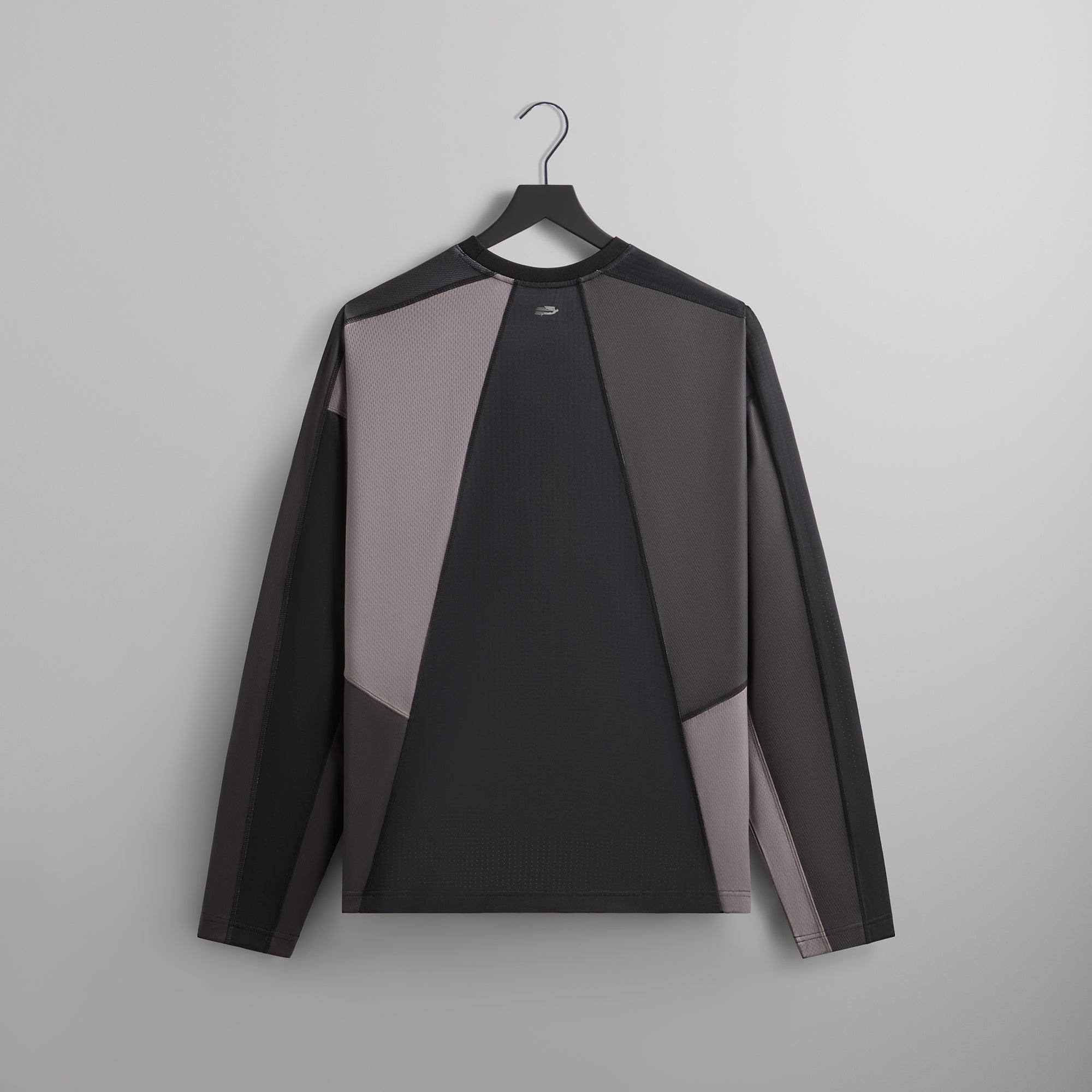 Kith Long Sleeve Panelled Otto Tee - Black | Kith Black