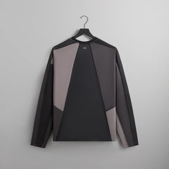 Kith Long Sleeve Panelled Otto Tee - Black | Kith Black