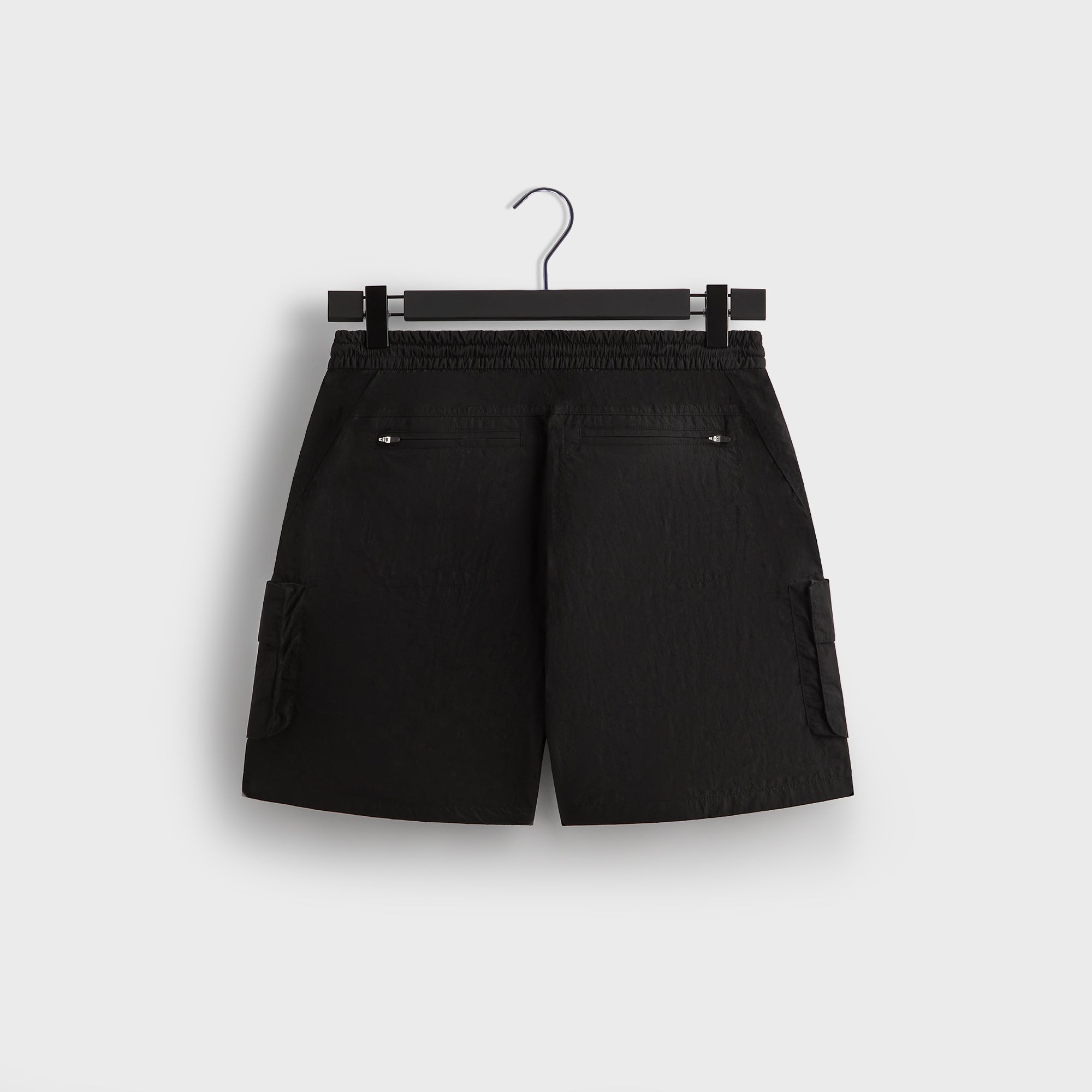 Kith Wrinkle Nylon Evan Cargo Short - Black | Kith Black