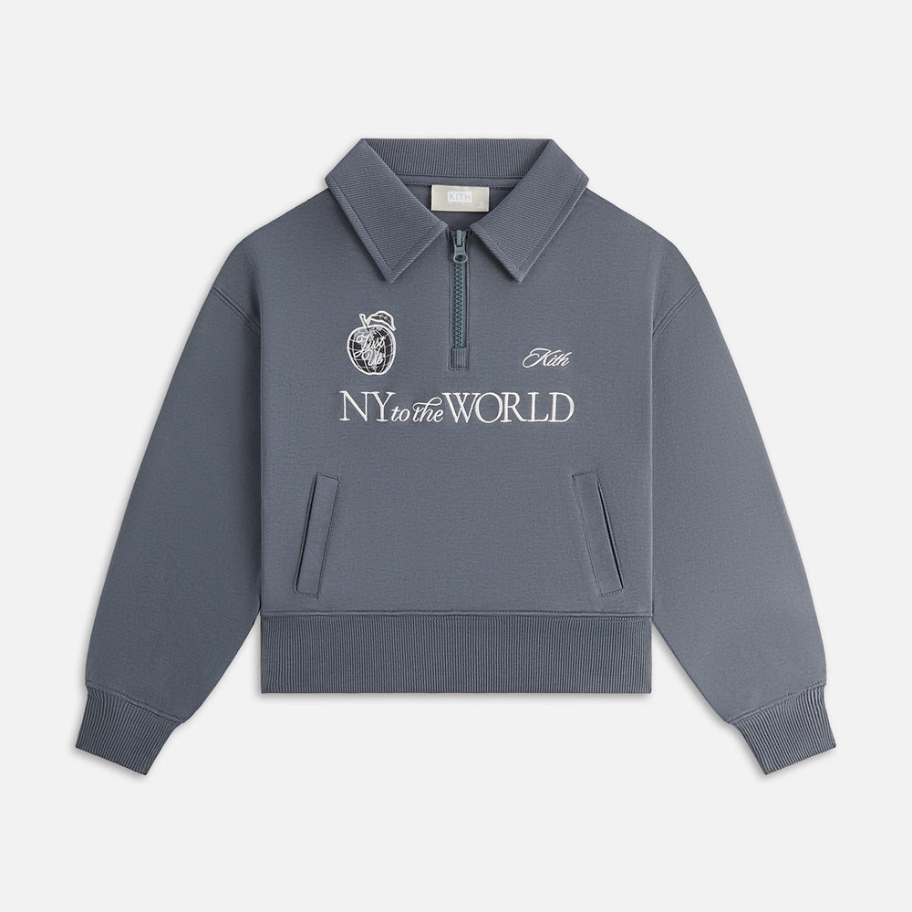 Kith Kids Nelson Quarter Zip Rugby - Torpedo | Kith Torpedo