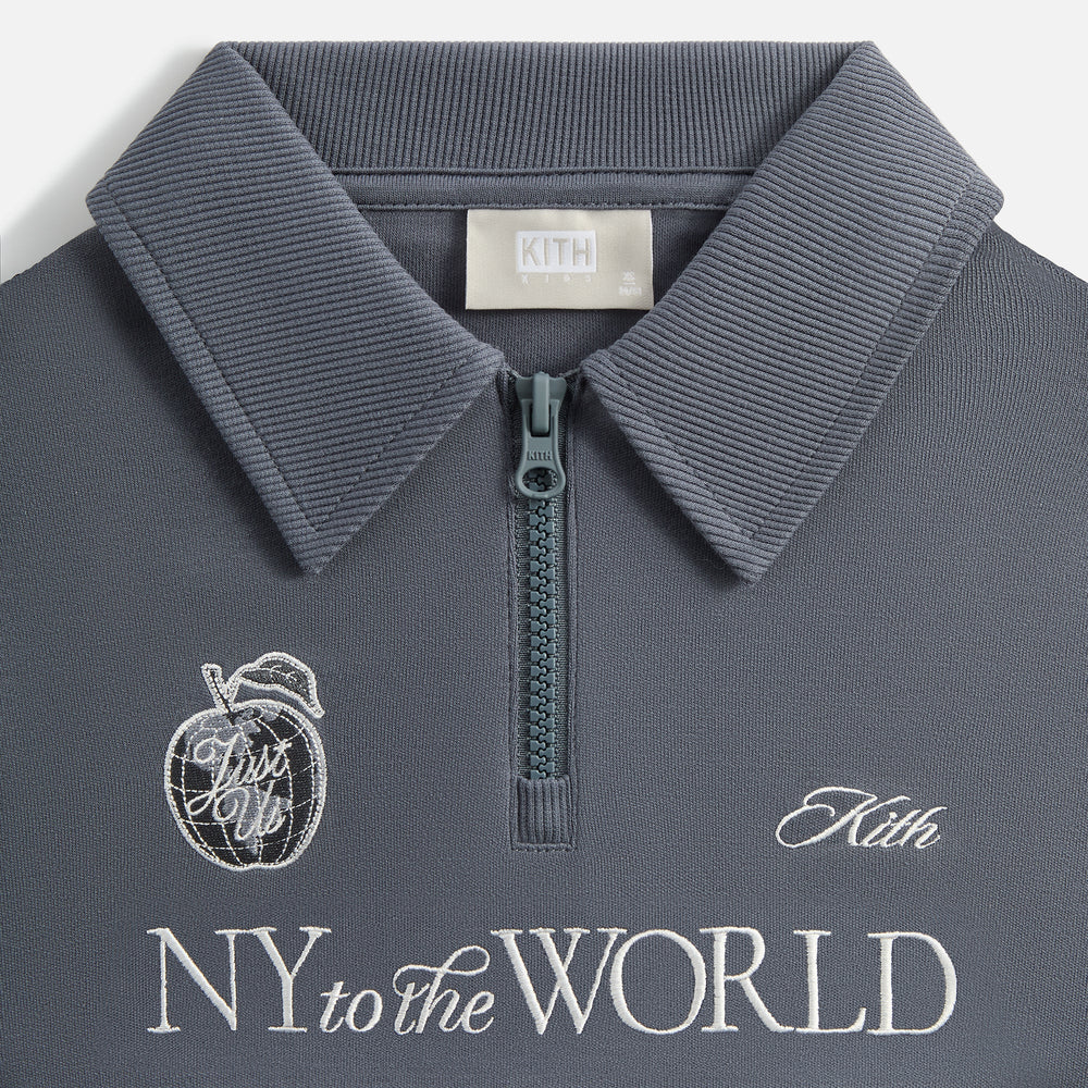 Kith Kids Nelson Quarter Zip Rugby - Torpedo | Kith Torpedo