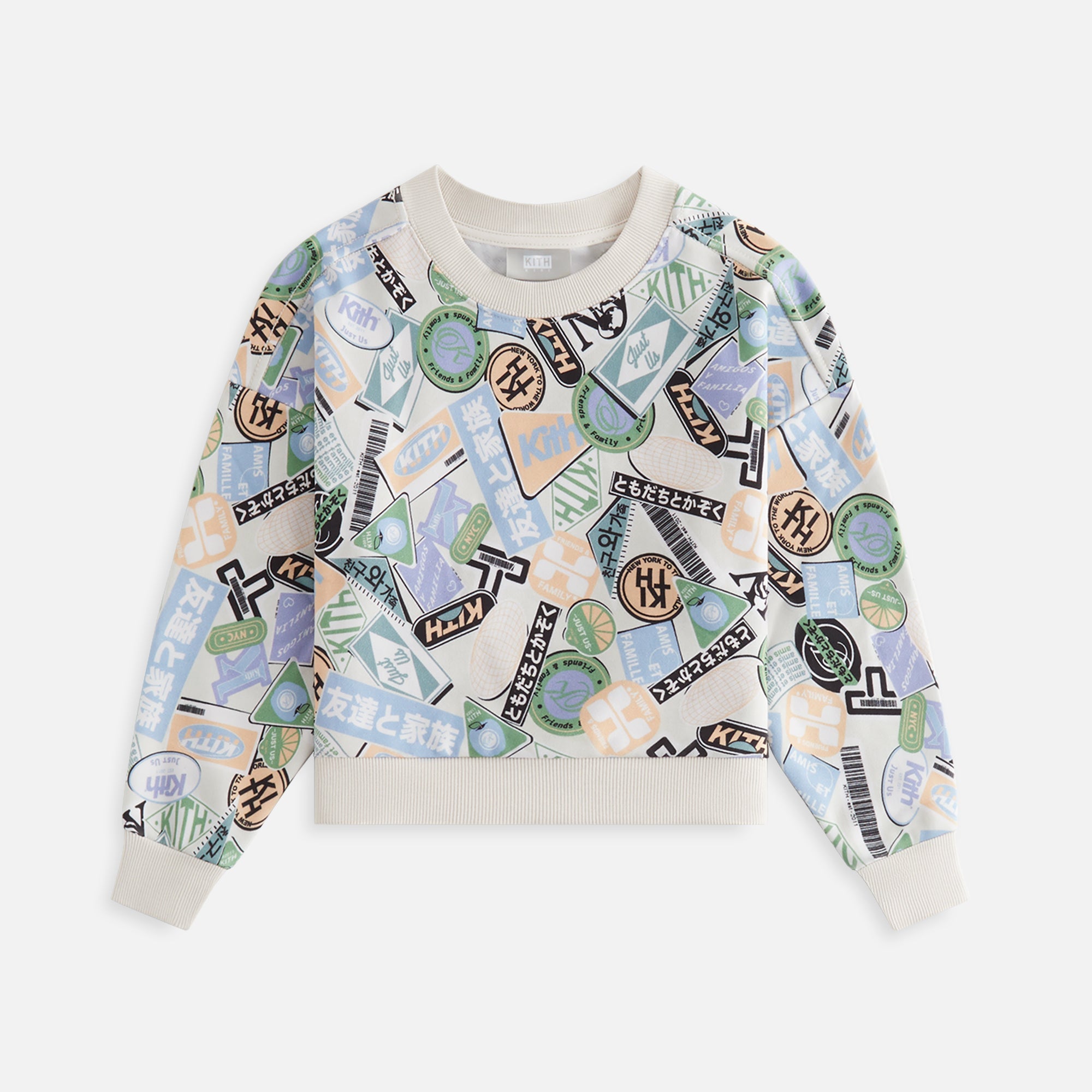 Kith Kids Friends & Family Nelson Crewneck - Sandrift | Kith Sandrift