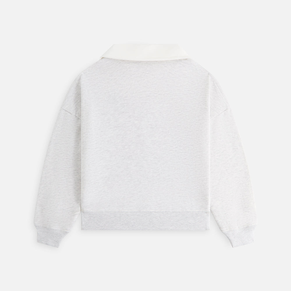 Kith Kids Collared Logo Nelson Sweatshirt - Light Heather Grey | Kith Light Heather Grey