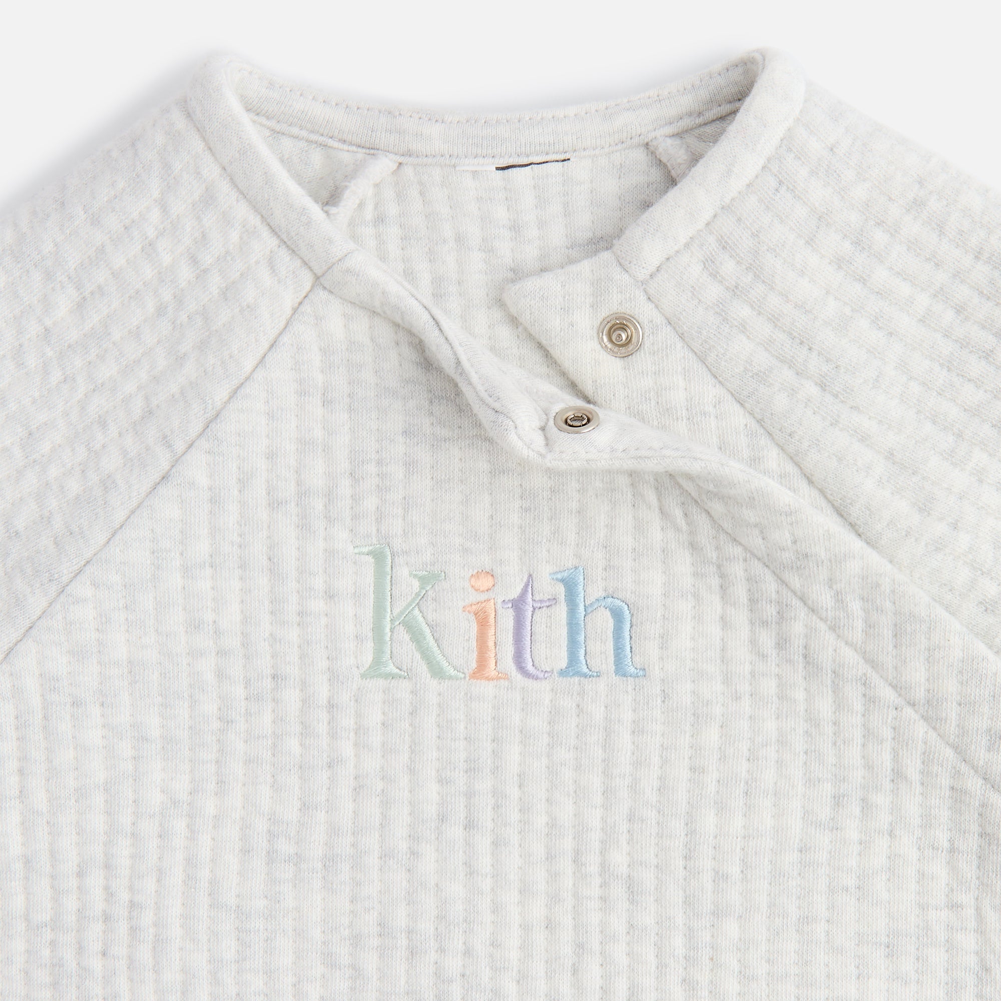 Kith Baby Quilted Coverall - Light Heather Grey | Kith Light Heather Grey