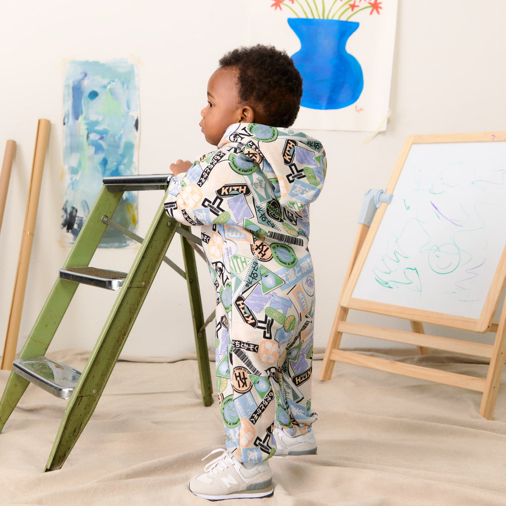 Kith Baby Friends and Family Nelson Coverall - Sandrift | Kith Sandrift