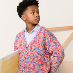Kith Kids Weirfield Logo Space Dye Cardigan - Fervor | Kith Fervor