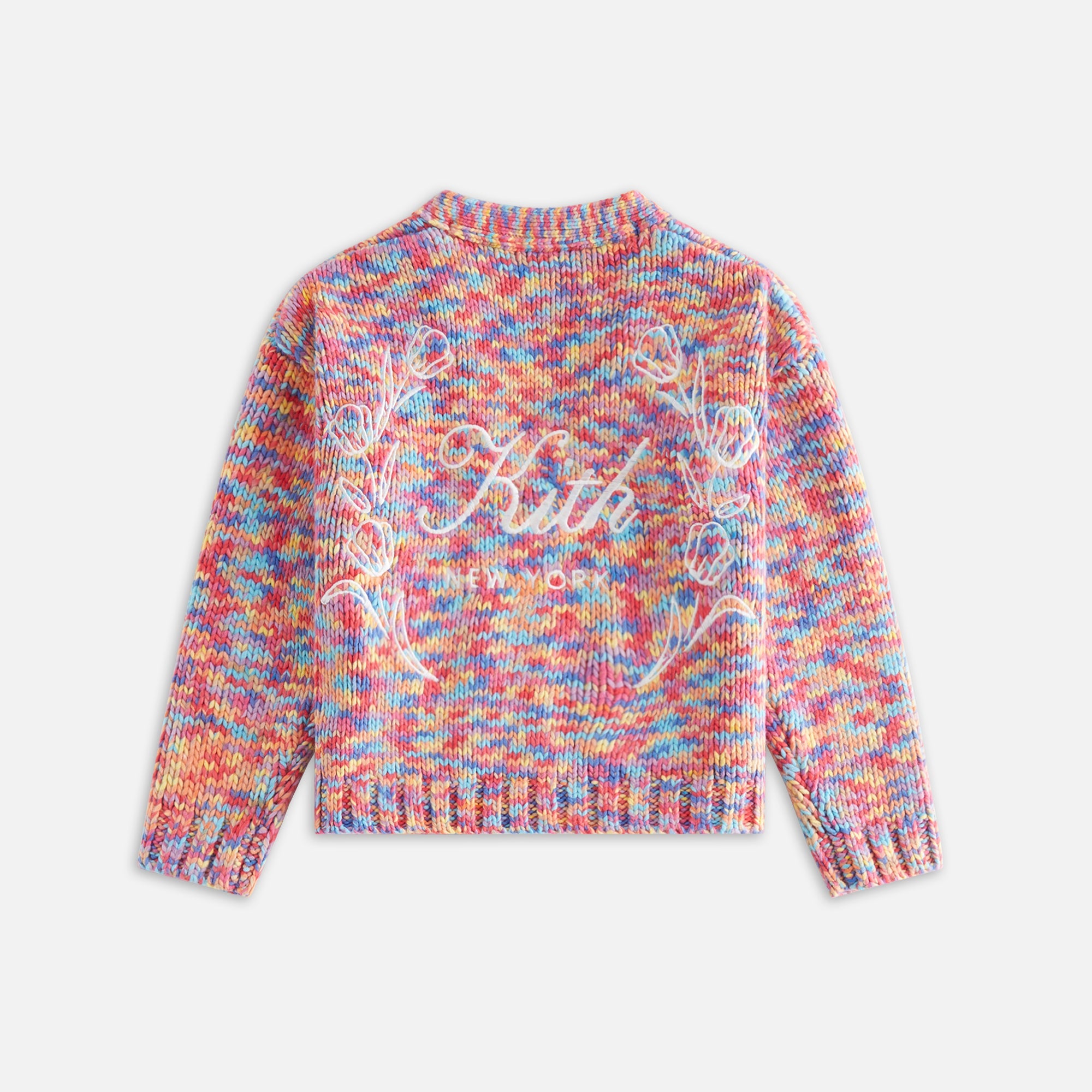 Kith Kids Weirfield Logo Space Dye Cardigan - Fervor | Kith Fervor