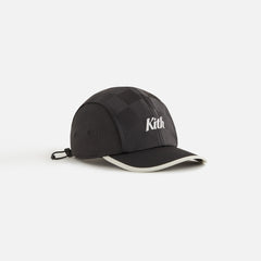 Kith Kids Checkered Satin Camper Cap - Black | Kith Black