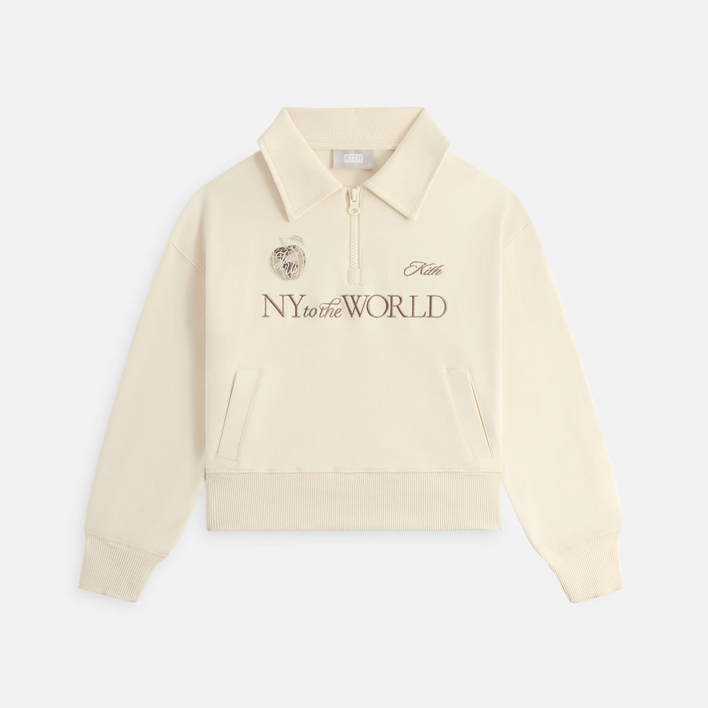 Kith Kids Nelson Quarter Zip Rugby - Waffle | Kith Waffle