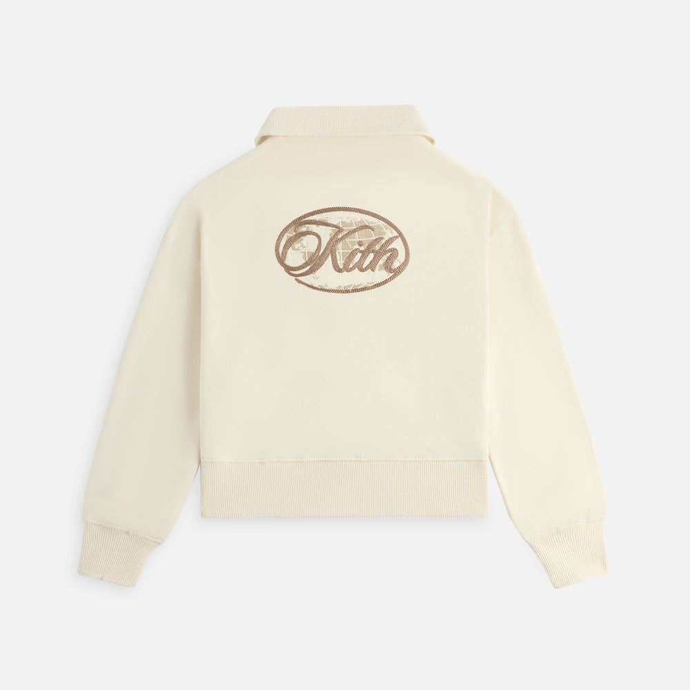 Kith Kids Nelson Quarter Zip Rugby - Waffle | Kith Waffle