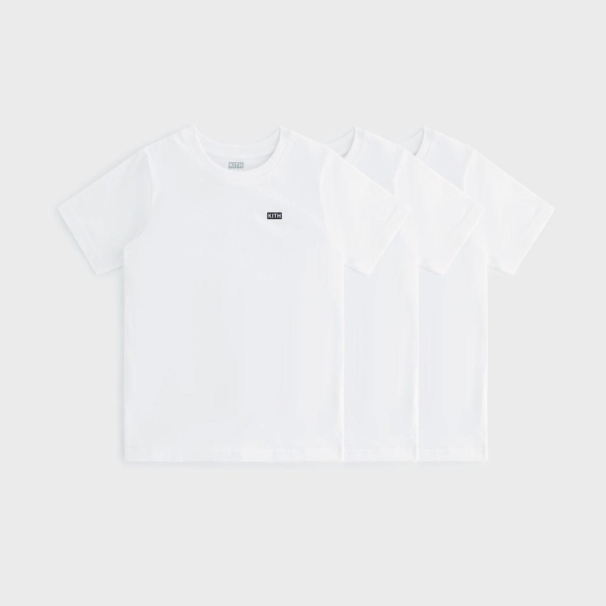 Kith Kids 3-Pack Short Sleeve Tee - White | Kith White