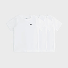 Kith Kids 3-Pack Short Sleeve Tee - White | Kith White