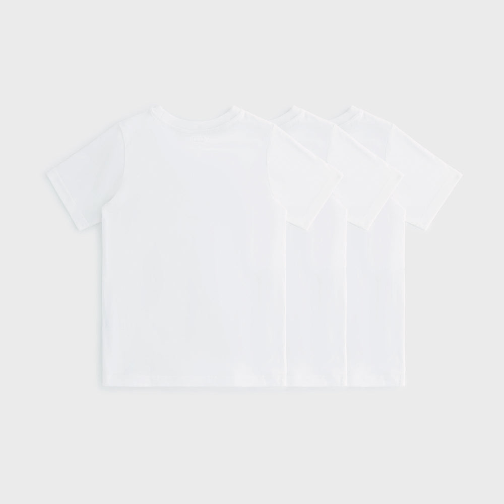 Kith Kids 3-Pack Short Sleeve Tee - White | Kith White