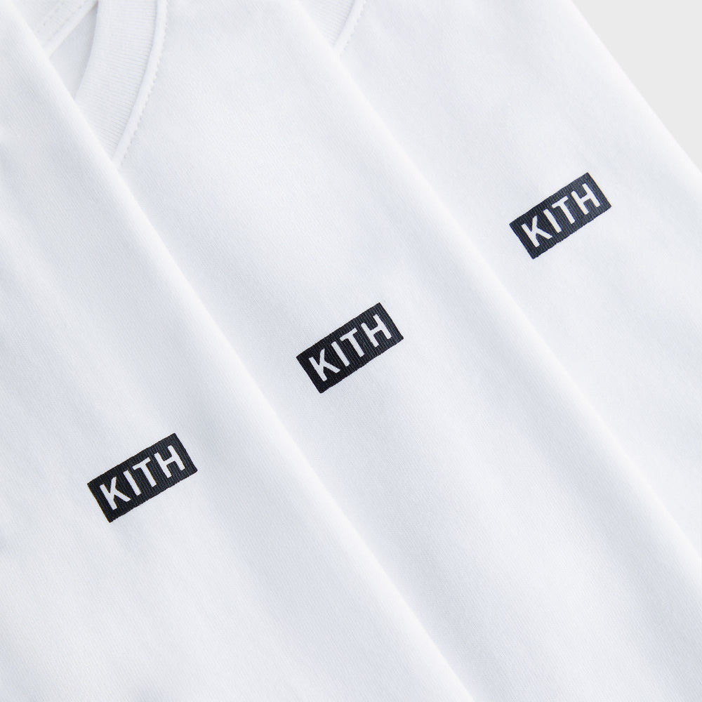 Kith Kids 3-Pack Short Sleeve Tee - White | Kith White