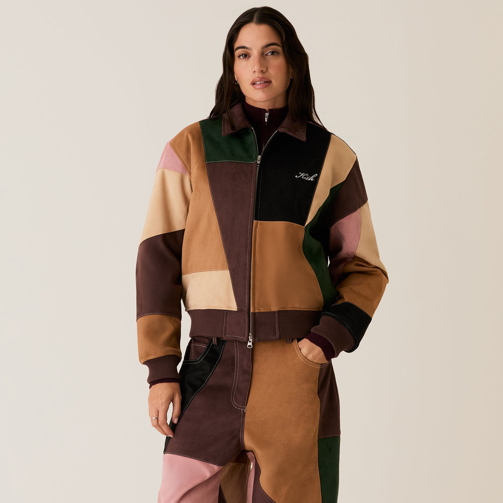 Kith Women Brisa Patchwork Bomber Jacket - Derby | Kith Derby