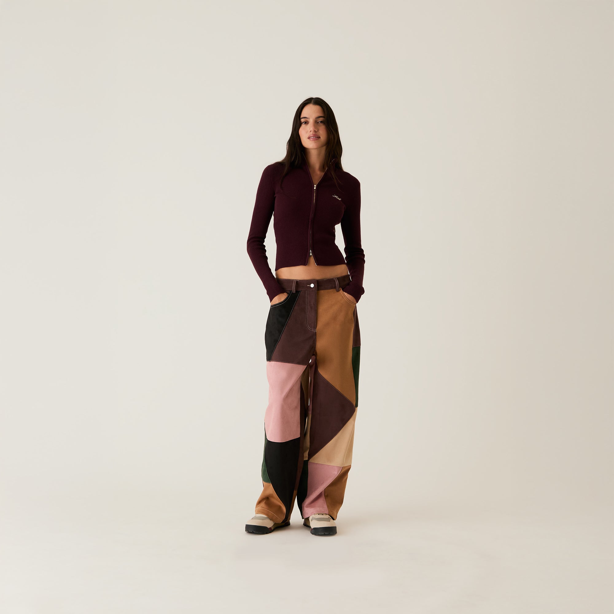 Kith Women Miren Patchwork Five Pocket Pant - Derby | Kith Derby