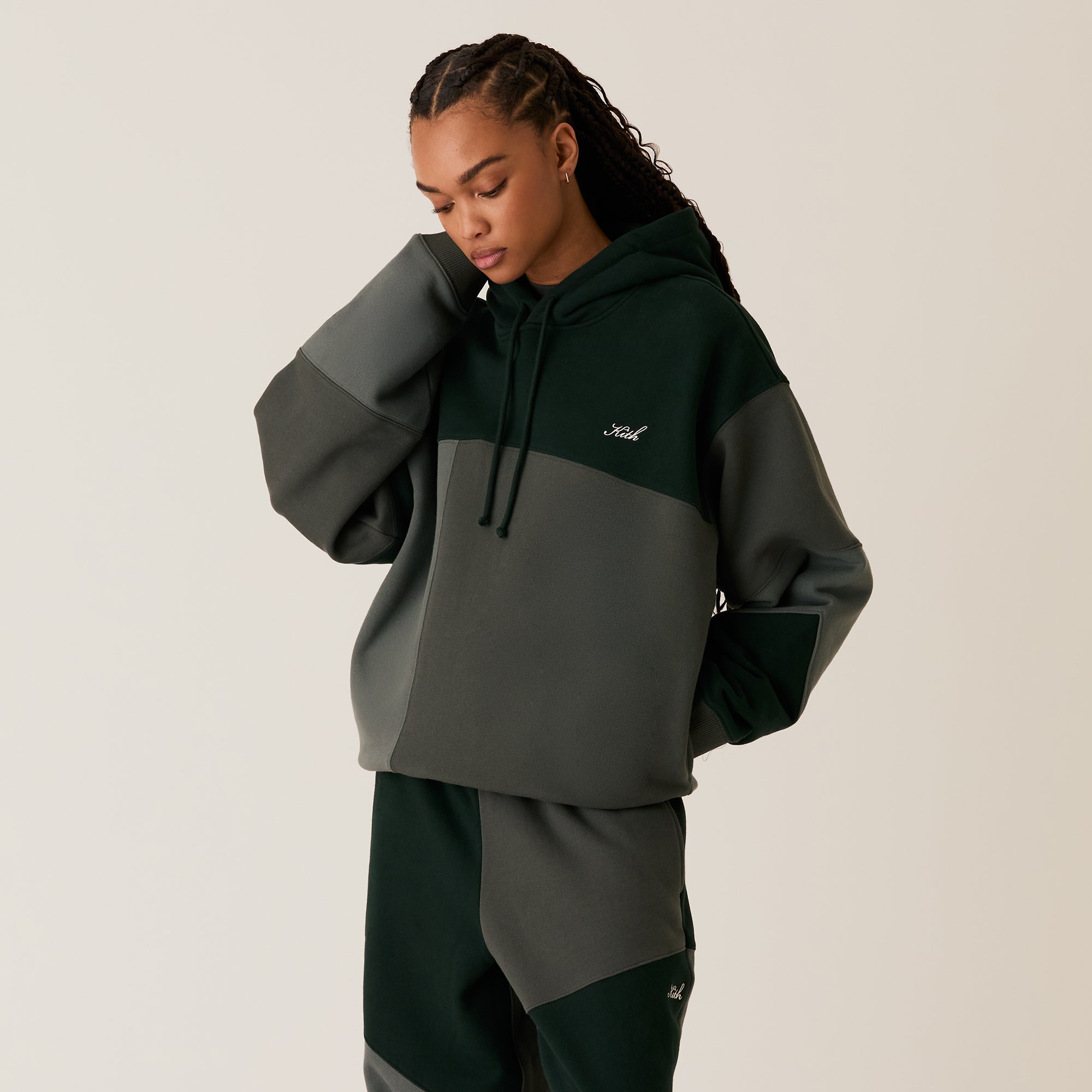 Kith Women Maverick Patchwork Hoodie - Stadium | Kith Stadium