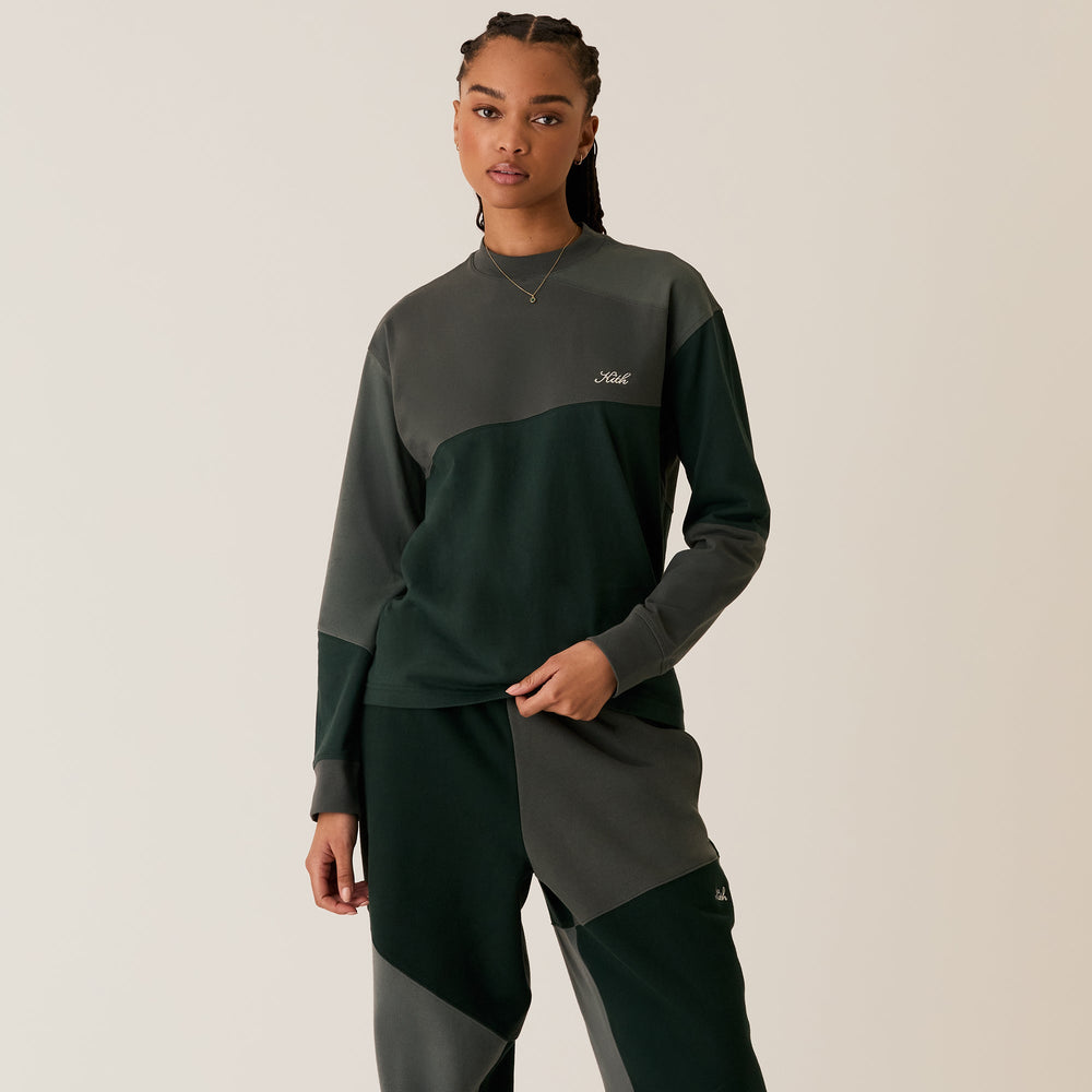 Kith Women Patchwork Oversized Sonoma Long Sleeve - Stadium | Kith Stadium