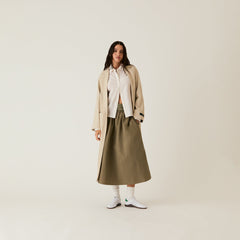 Kith Women Rory Pleated Coat - Oxide | Kith Oxide