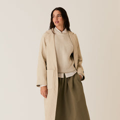 Kith Women Rory Pleated Coat - Oxide | Kith Oxide