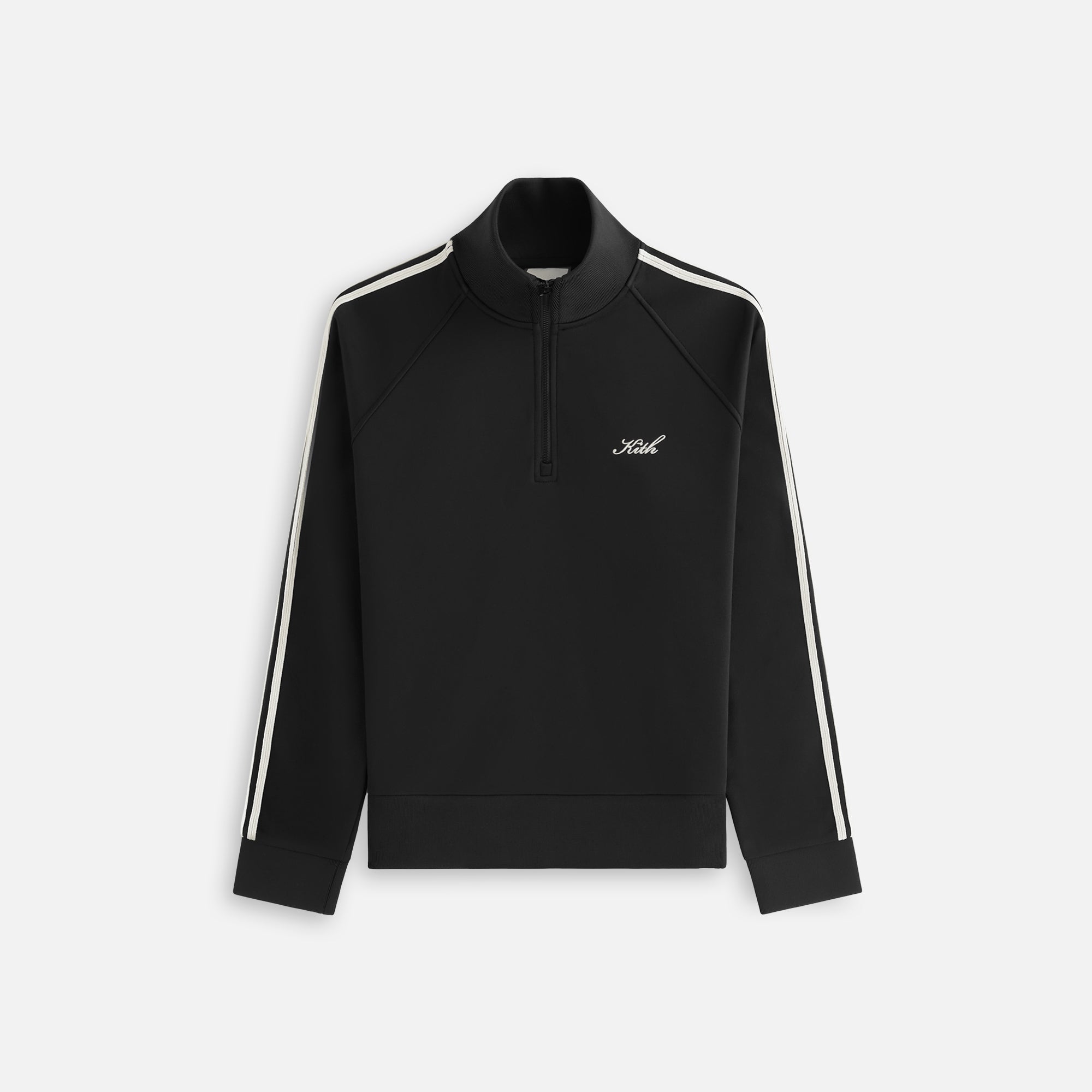 Kith Women Everly Tricot Track Quarter Zip - Black | Kith Black