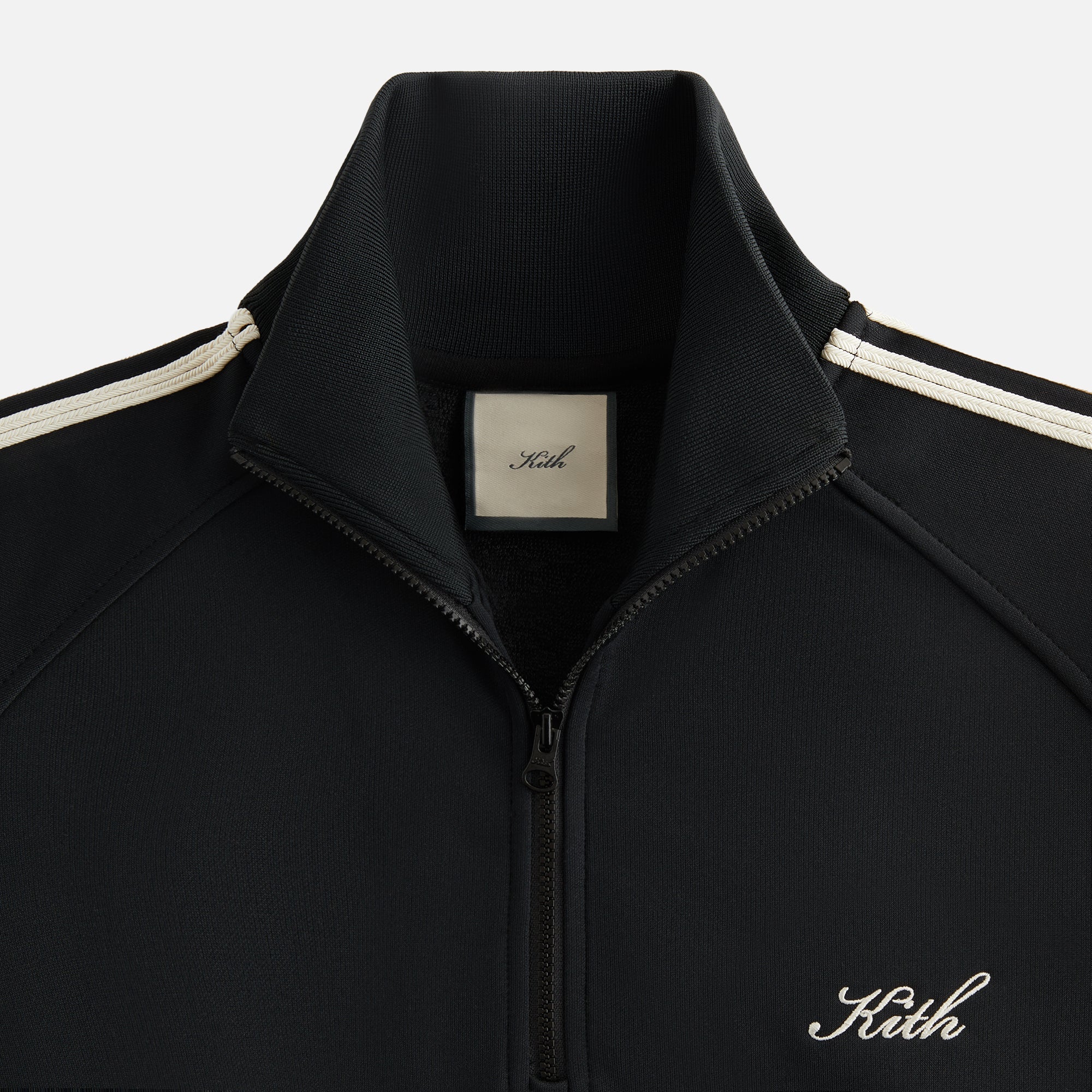 Kith Women Everly Tricot Track Quarter Zip - Black | Kith Black