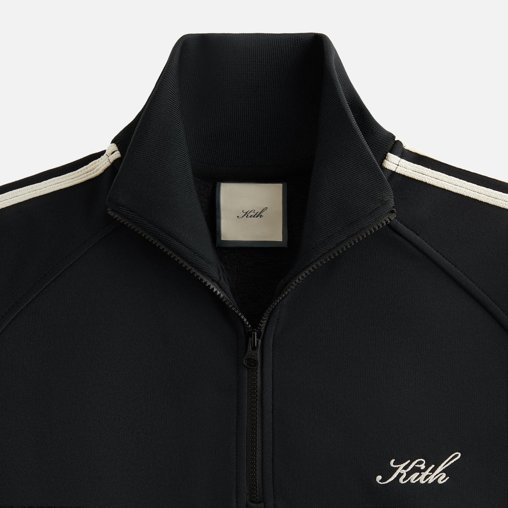 Kith Women Everly Tricot Track Quarter Zip - Black | Kith Black