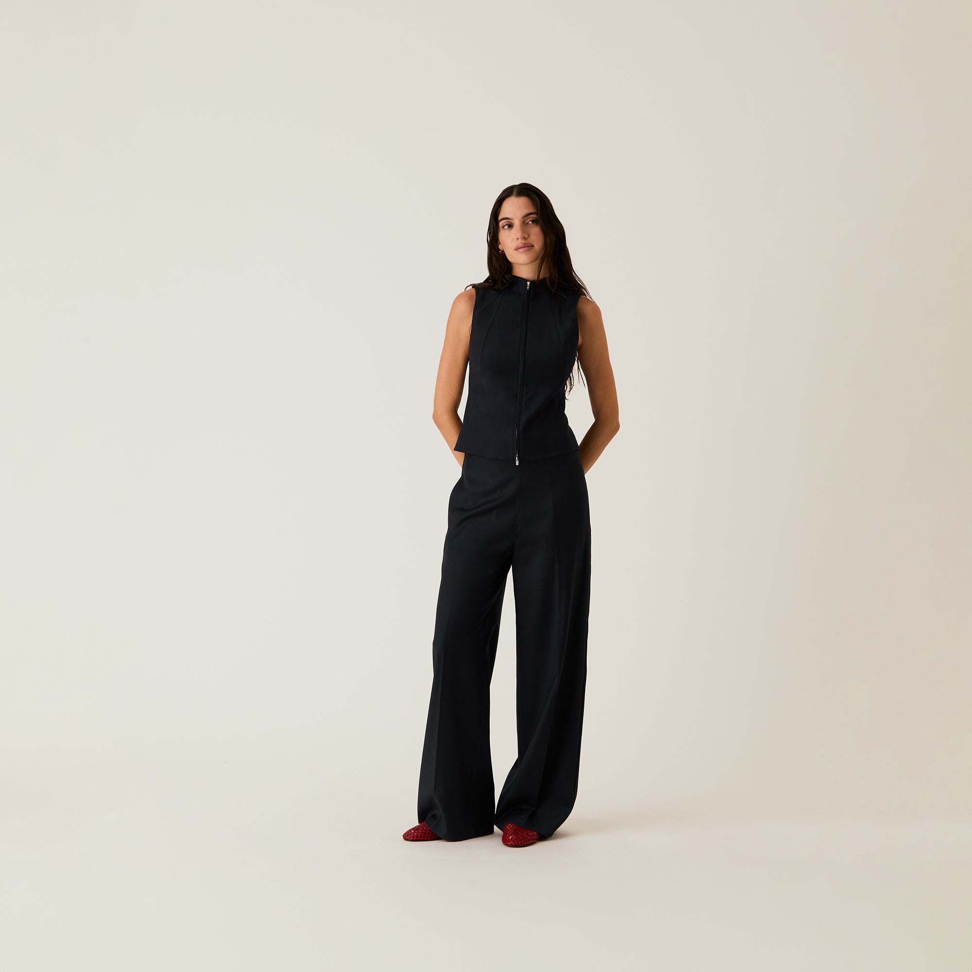 Kith Women Petra Suiting Track Trouser - Nocturnal | Kith Nocturnal