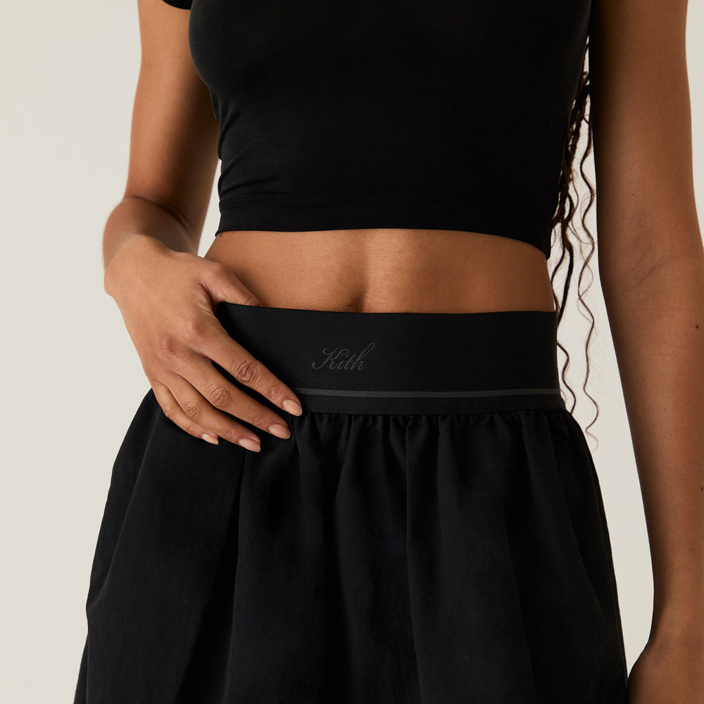 Kith Women Nadine Nylon Maxi Skirt - Black | Kith Black