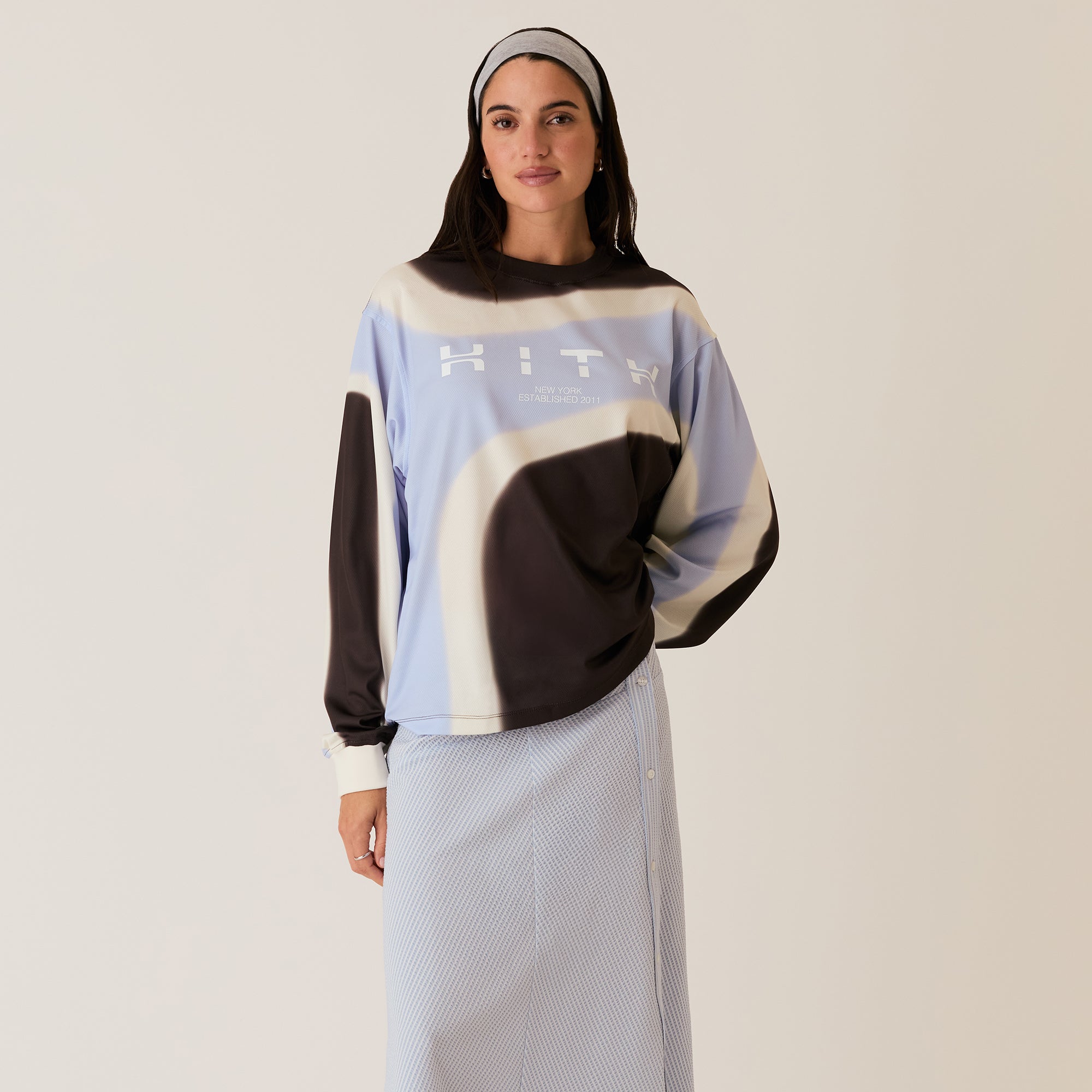 Kith Women Aerosol Ridley Tech Long Sleeve - Kyanite | Kith Kyanite