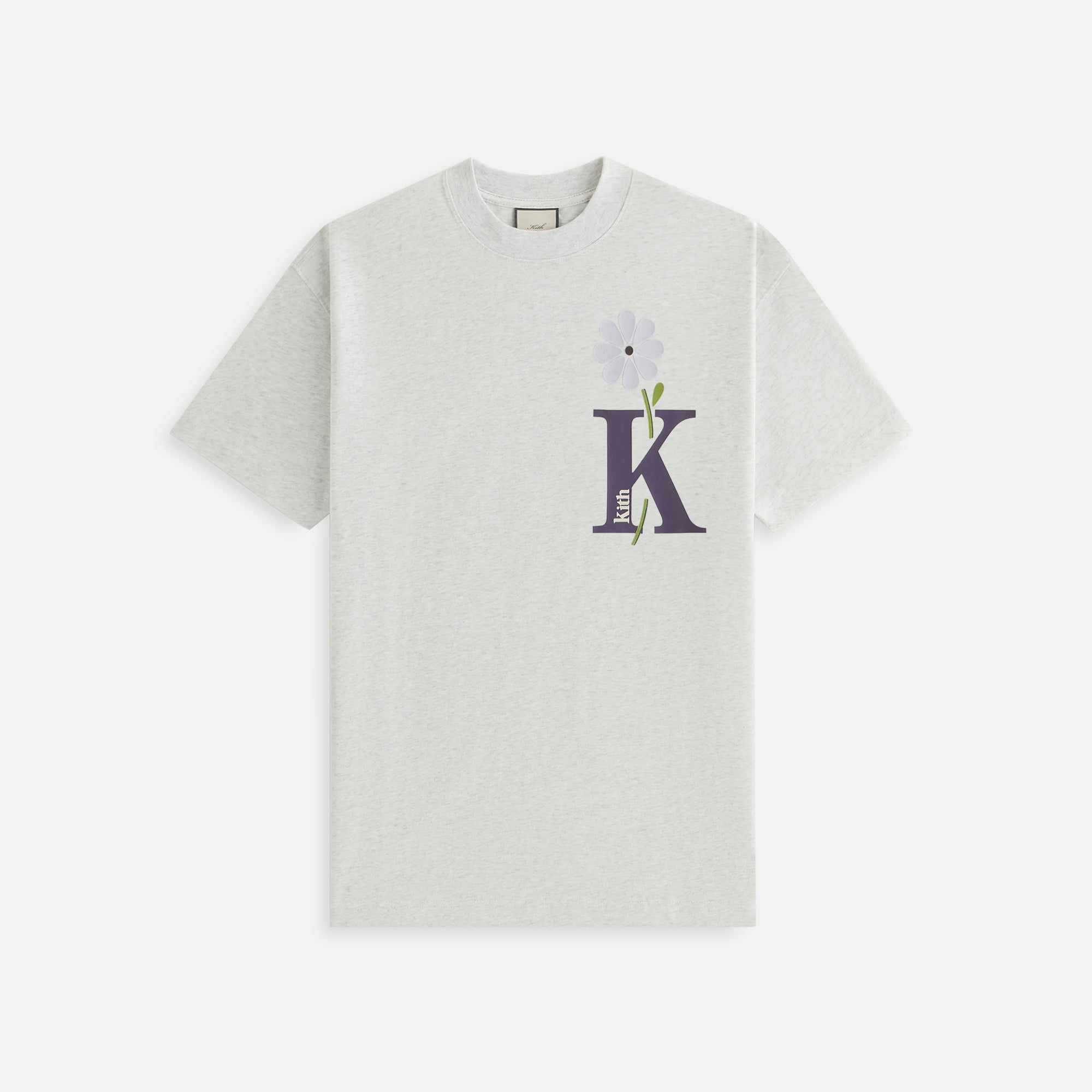 Kith Women Flocked Bouquet Vintage Tee - Light Heather Grey | Kith Light Heather Grey