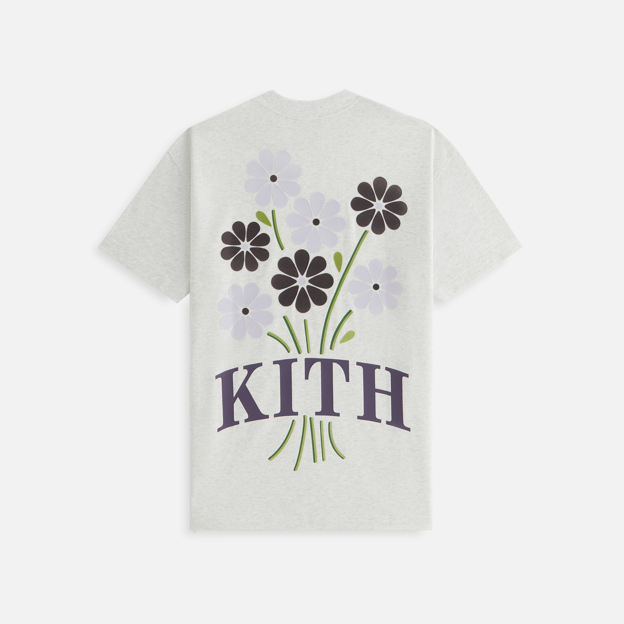 Kith Women Flocked Bouquet Vintage Tee - Light Heather Grey | Kith Light Heather Grey