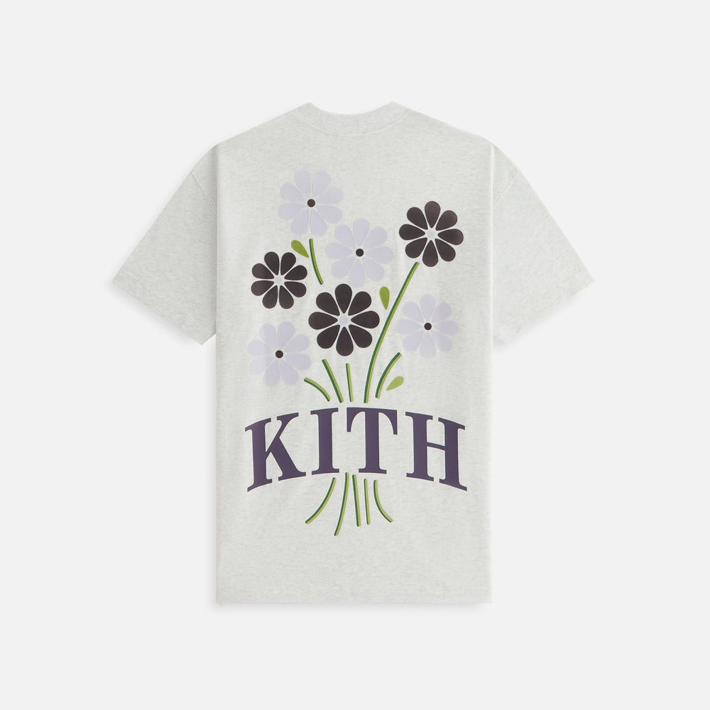 Kith Women Flocked Bouquet Vintage Tee - Light Heather Grey | Kith Light Heather Grey