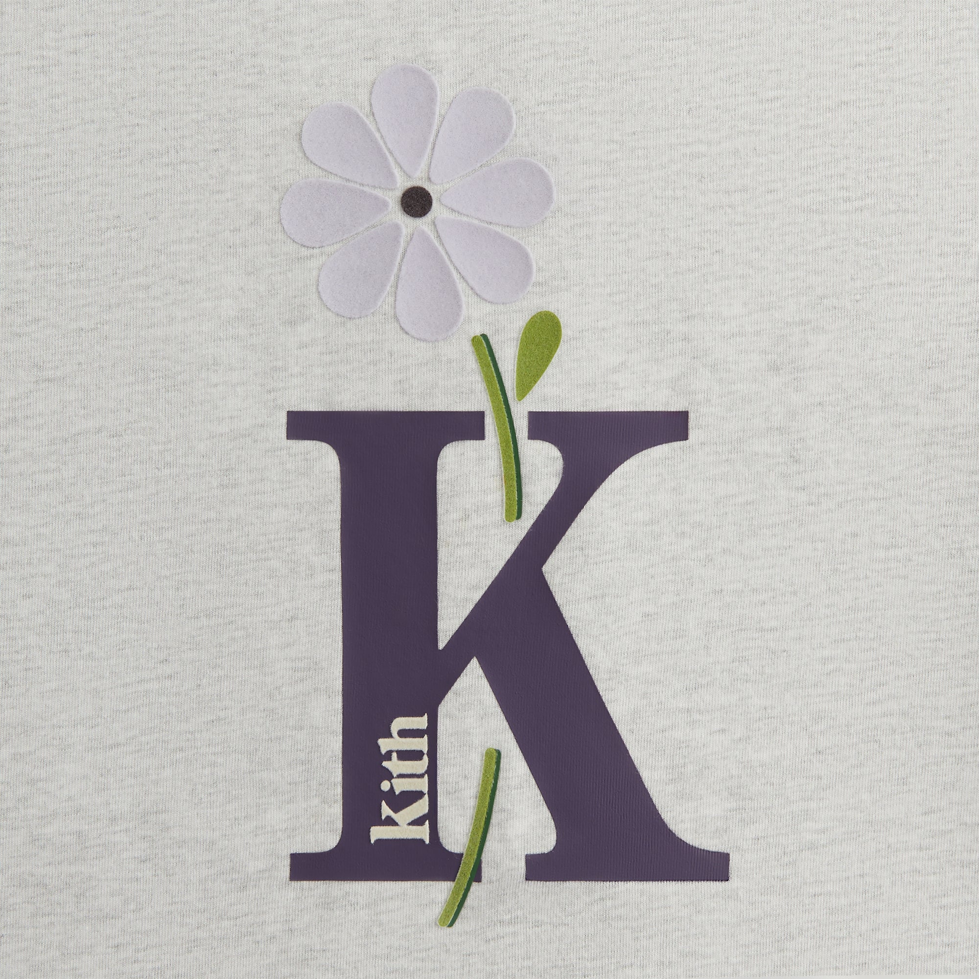 Kith Women Flocked Bouquet Vintage Tee - Light Heather Grey | Kith Light Heather Grey
