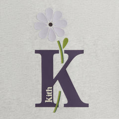 Kith Women Flocked Bouquet Vintage Tee - Light Heather Grey | Kith Light Heather Grey