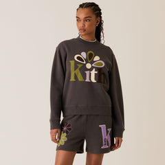 Kith Women Ashwin Applique Crewneck - Hematite | Kith Hematite
