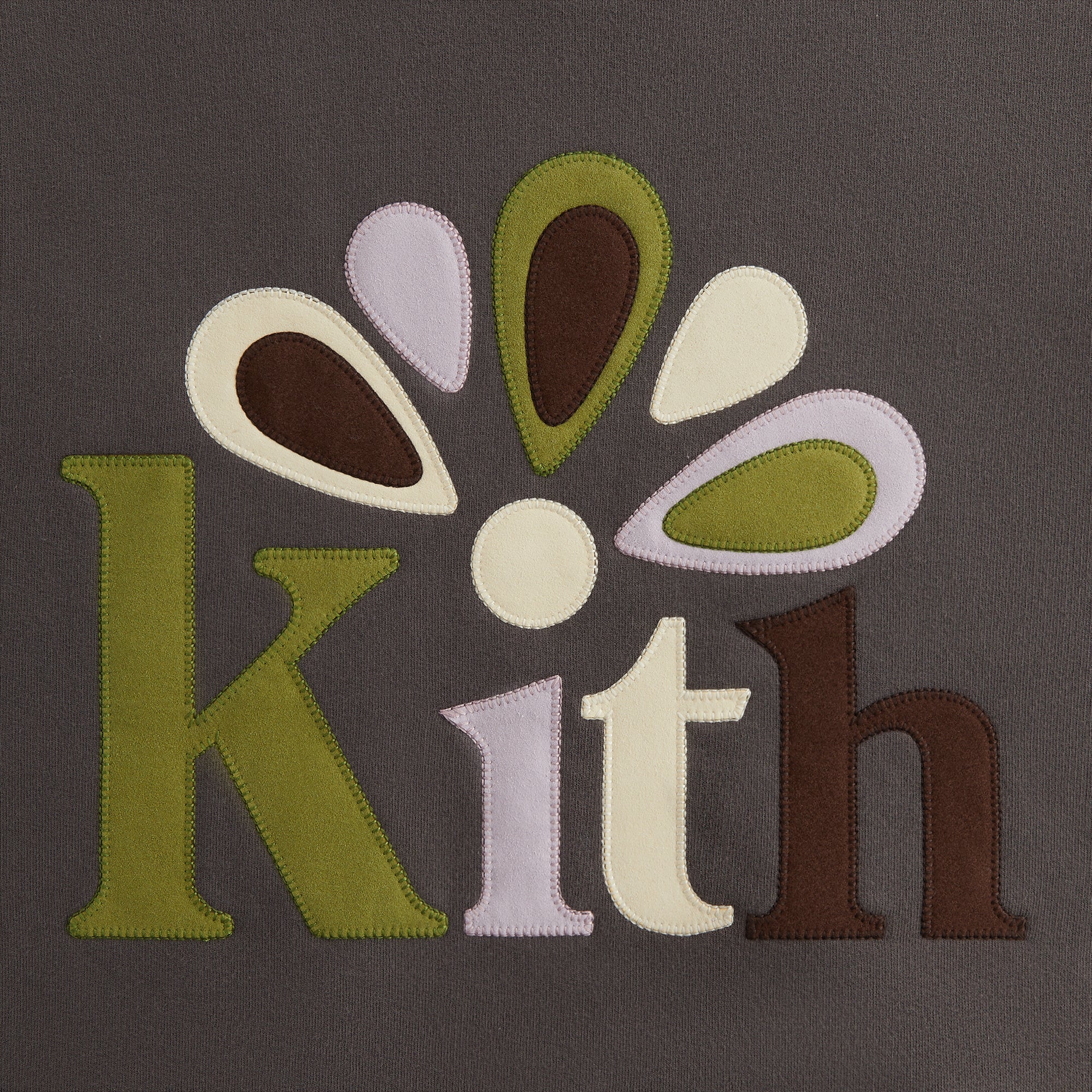 Kith Women Ashwin Applique Crewneck - Hematite | Kith Hematite