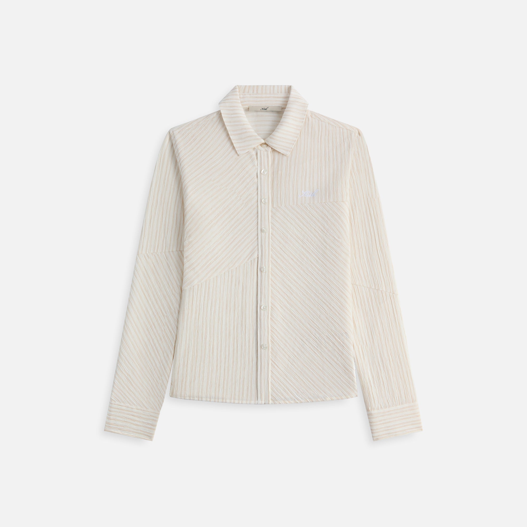 Kith Women Ella Patchwork Fitted Shirt - Oxide | Kith Oxide