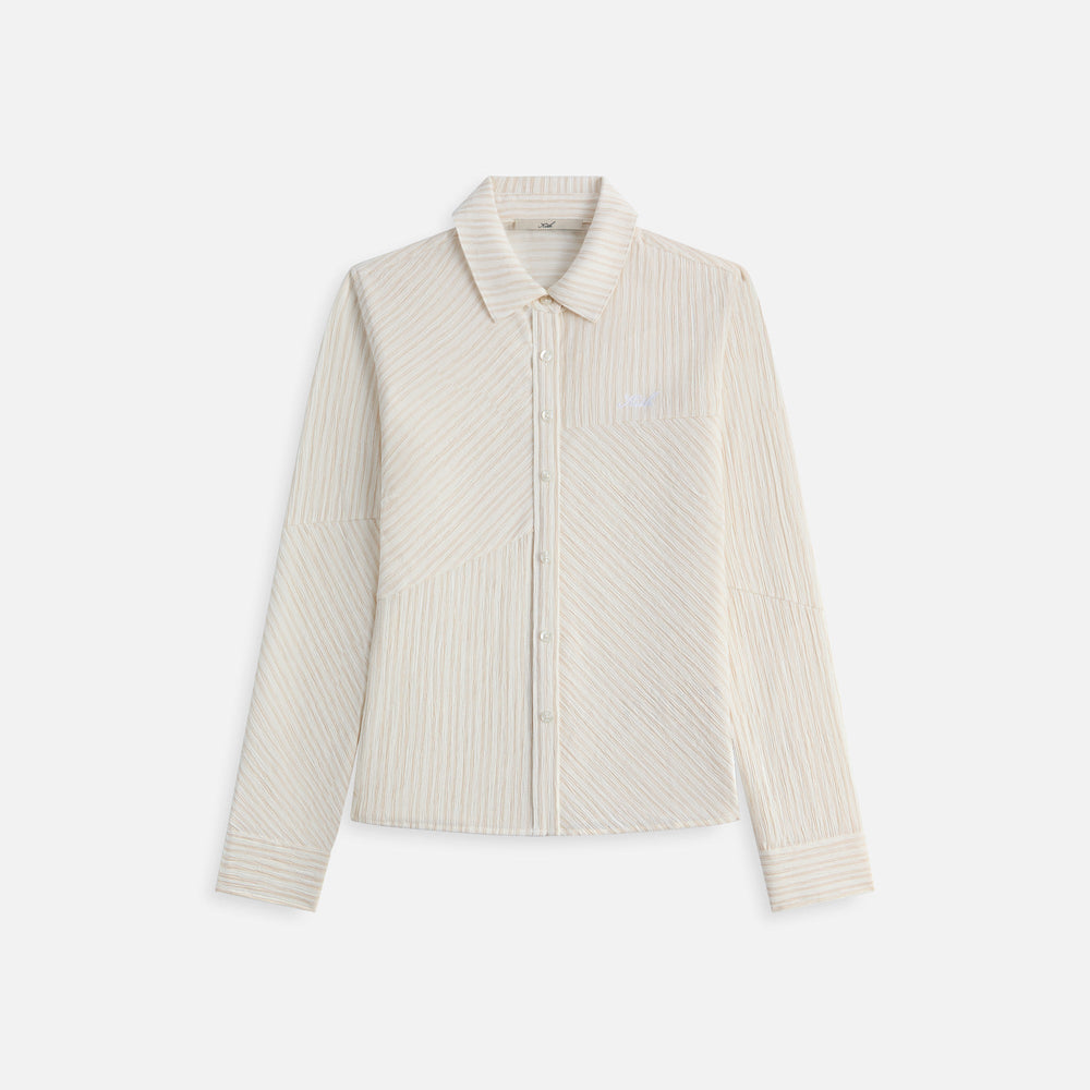 Kith Women Ella Patchwork Fitted Shirt - Oxide | Kith Oxide