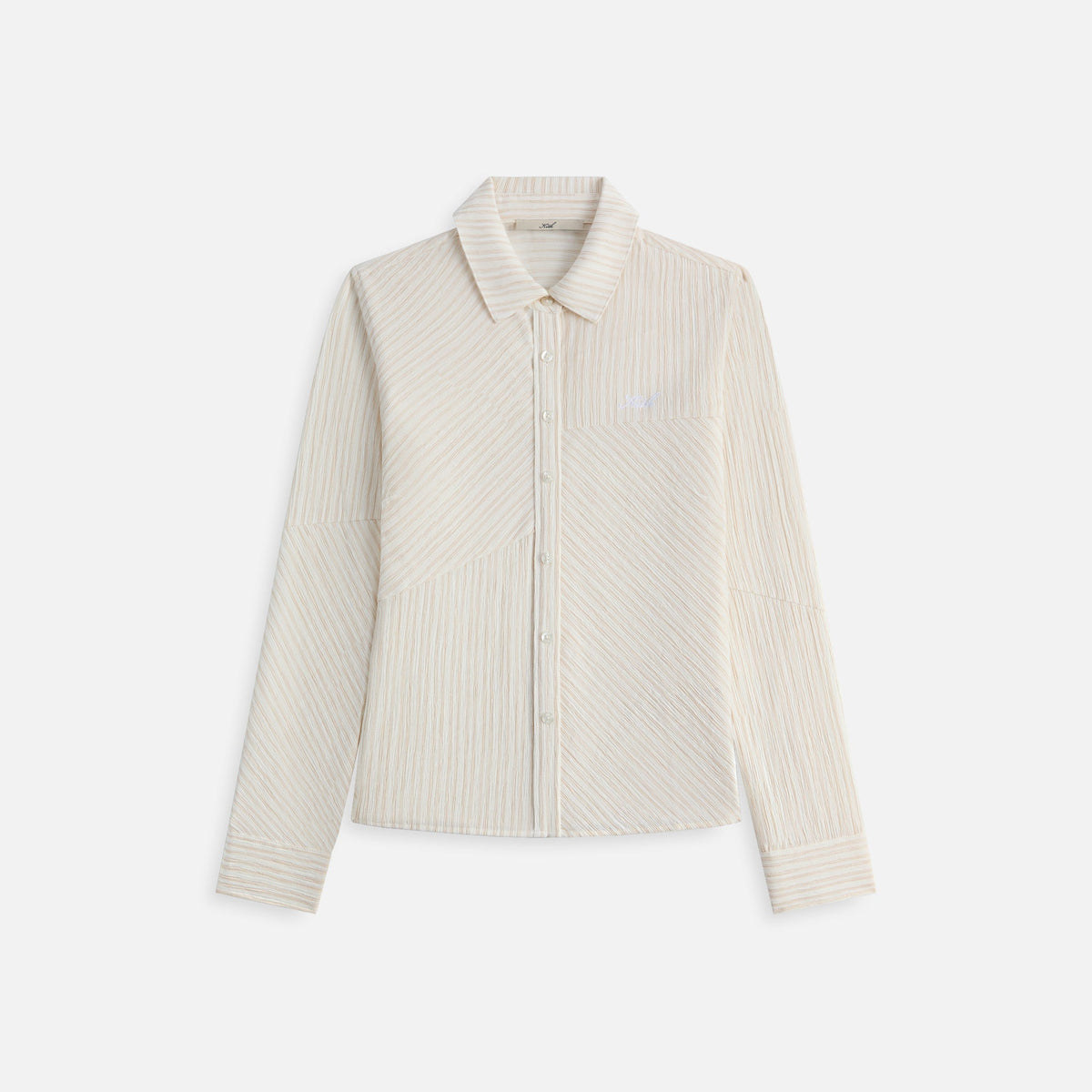 Kith Women Ella Patchwork Fitted Shirt - Oxide | Kith Oxide