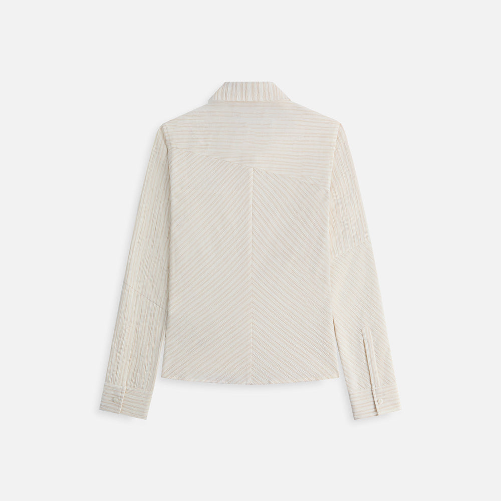 Kith Women Ella Patchwork Fitted Shirt - Oxide | Kith Oxide