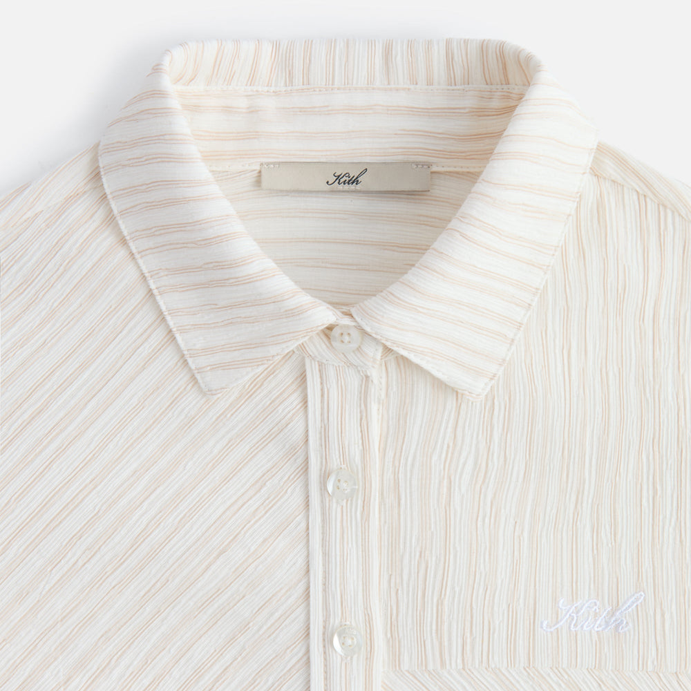 Kith Women Ella Patchwork Fitted Shirt - Oxide | Kith Oxide