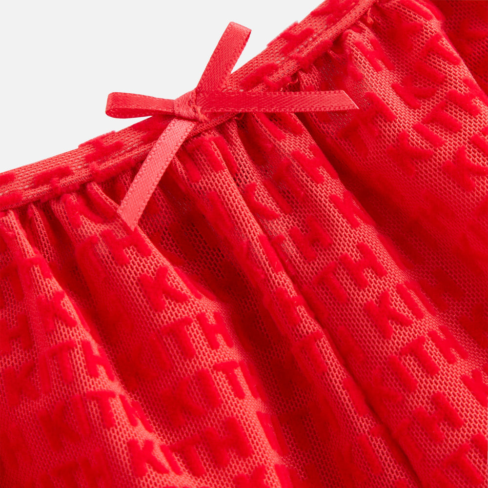 Kith Women Mesh Tap Shorty - Cherry Bomb | Kith Cherry Bomb